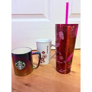 Starbucks set of 3 drinkware